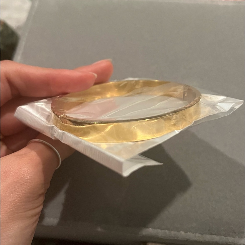 18k gold covered bangle